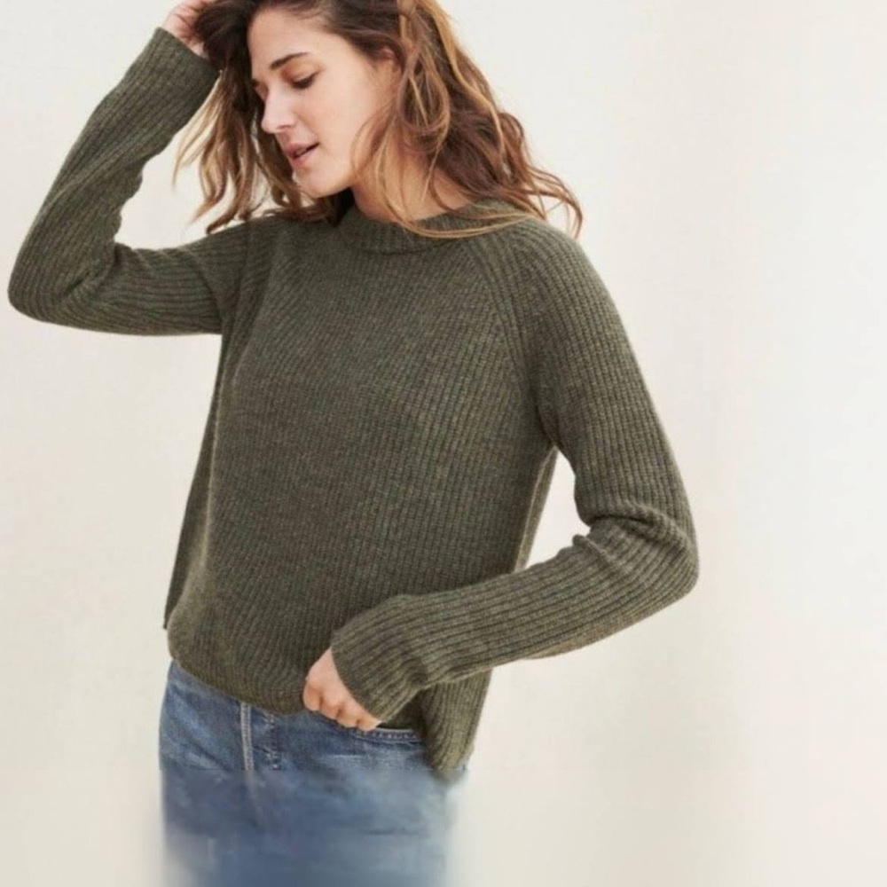 Jenni Kayne cashmere fisherman crew neck XS